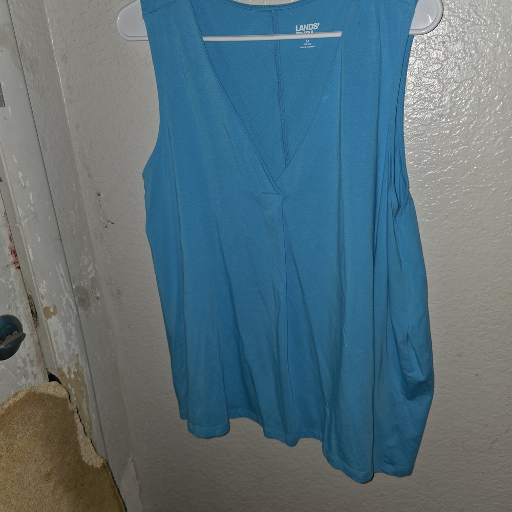 Lands' End Women's Vibrant Blue Tank Top